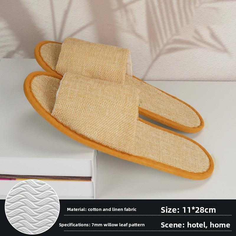 1 Coppia Traspiranti Comode Morbide Quotidiane Leggere Hotel Monouso Elasticità Cotone Antiscivolo Mezza Coppia Pantofole Schiuma