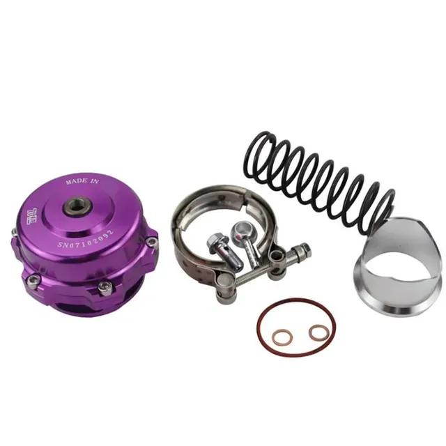 RESO   Universal 50mm V-Band Blow Off Valve BOV Q Typer With Weld On Aluminum Flange 35 PSI With Logo High Quality