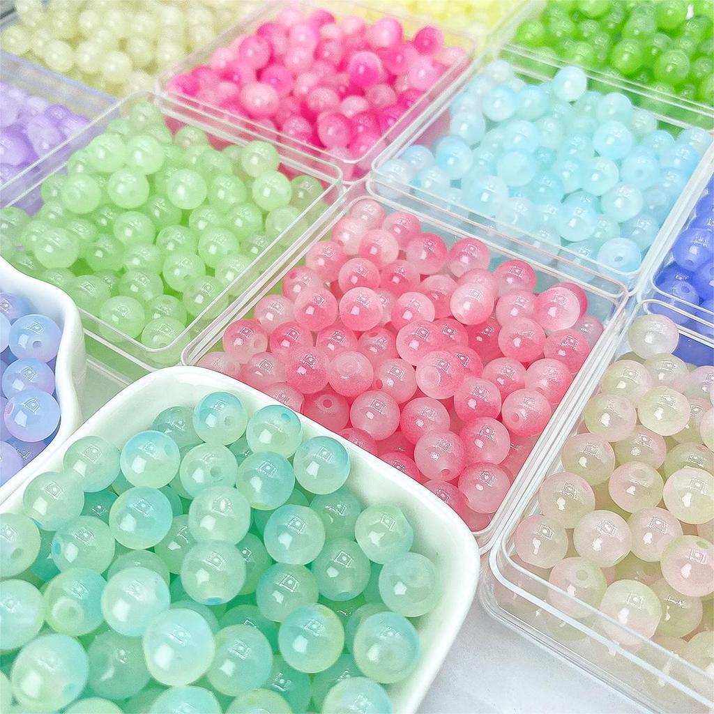 Handmade Glazed Crystal Glass Beads for DIY Jewelry & Bracelet Making