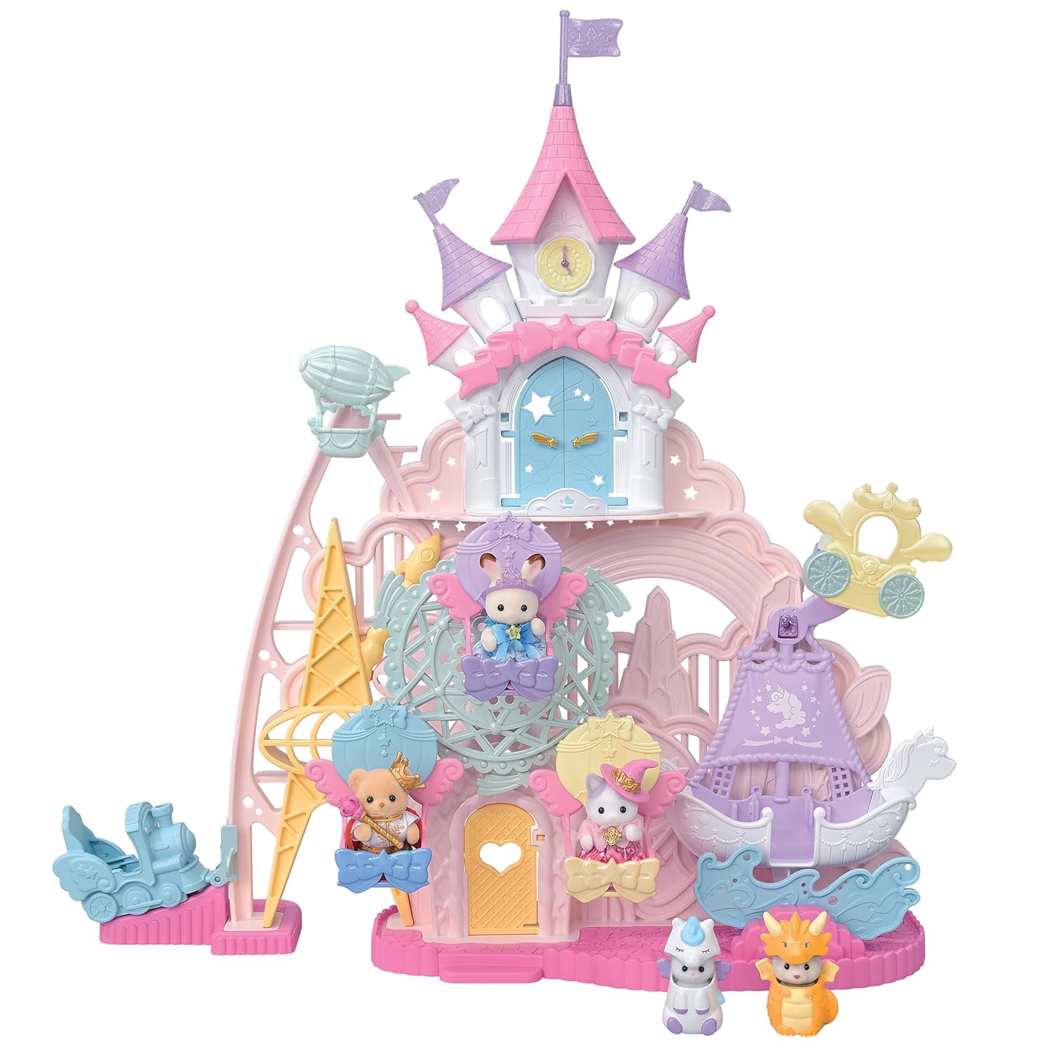 

Sylvanian Families Amusement Park Castle Dream Colors - Happiness CO-81 ST Mark Certification ages 3 up Toy Dollhouse EPOCH