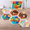 Pattern Cognitive Montessori Puzzles Toys Interactive Jigsaw Puzzle Board  Birthday Gifts