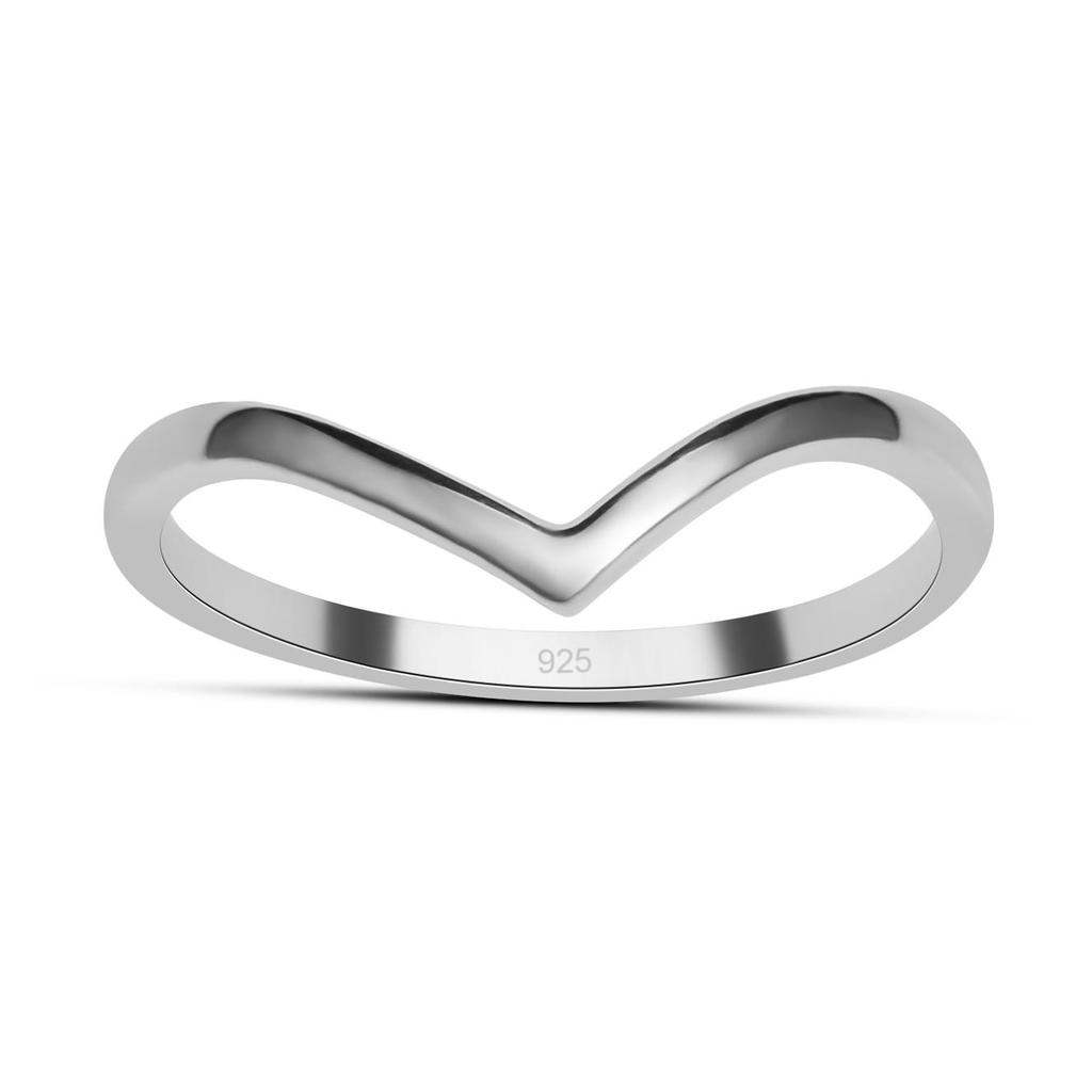 925 Sterling Silver Women's Chevron Thumb Rings For Women & Girls