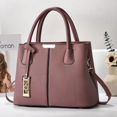 PU Leather Shoulder Bag for Women  Top-Handle Bags  Fashion  Mom