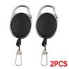 Retractable Keychain Badge Scroll ID Badge Holder Card Holder Backpack Lanyard Hiking Buckle Key Ring Retractable Tool