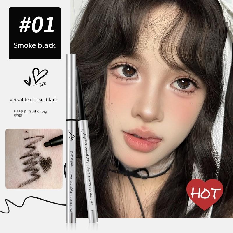 Eyeliner Gel Pen, Smudge-Proof Eyeliner Pen, Slim and Silky, Waterproof, Sweat-Proof, Not Easy to Fade, Long-Lasting, Quick-Drying