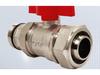 1-Inch Aluminum-Plastic Ball Valve for Underfloor Heating, 32mm External Thread Double Union Manifold.