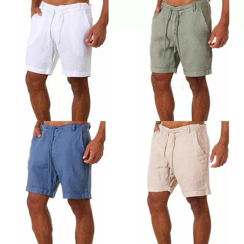 Bequeme Sommer-Herrenshorts mit feuchtigkeitsableitendem Stoff für Yoga und Fitness
