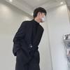 Unisex White Korean Casual Suit Jacket for Autumn/Winter