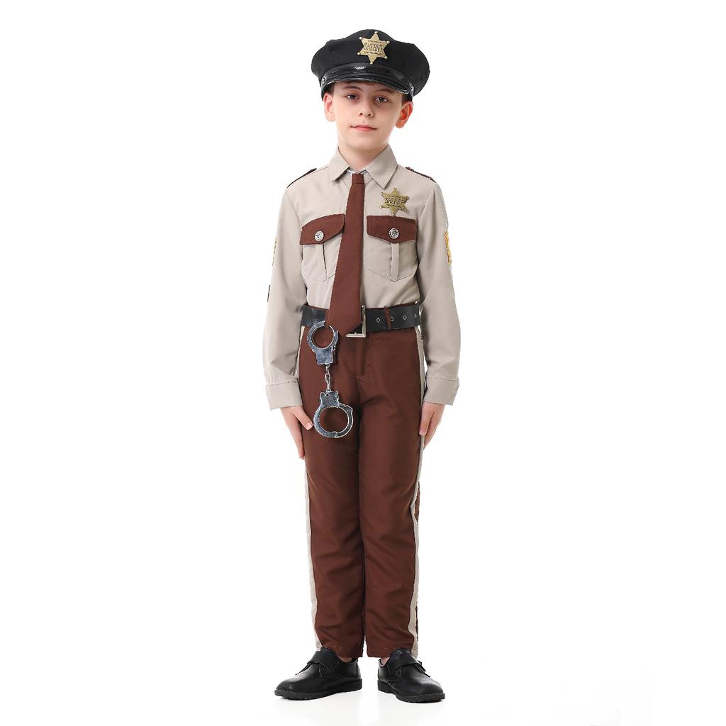 Sheriff Kostüm für Erwachsene & Kinder für Halloween Rollenspiel Bühnenauftritt