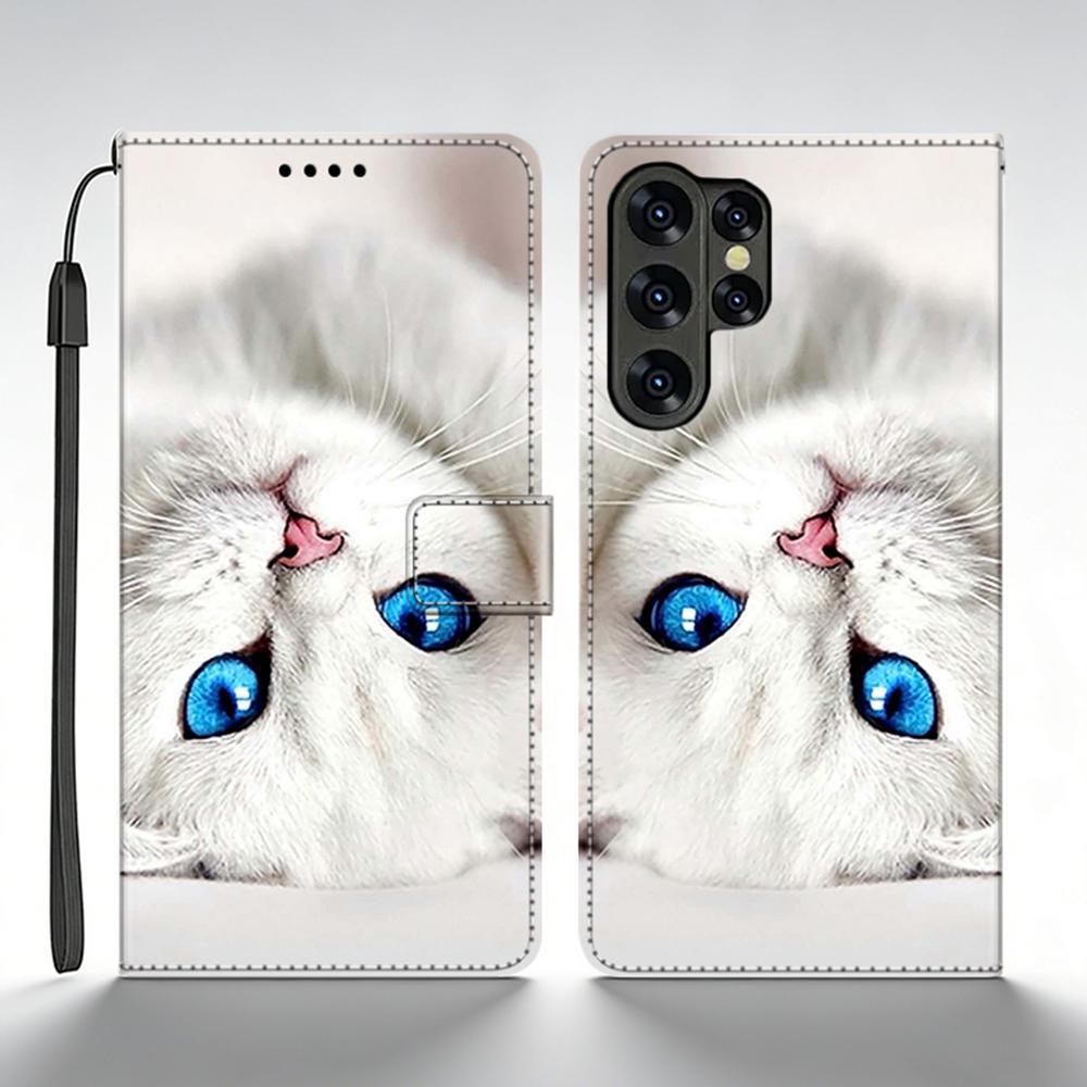 For Samsung Galaxy S25 Ultra Case Leather Wallet Flip Case For Samsung S25 Ultra Case SM-S938B Back Cover Printed Coque Fundas