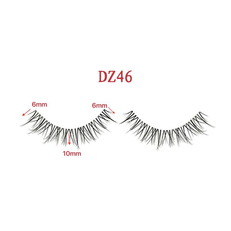 Private Label Beauty 3D Vegan Lashes Wholesale Vendor Packaging Invisible Wispy Clear Band Natural Eyelashes Reusable Natural&Mix
