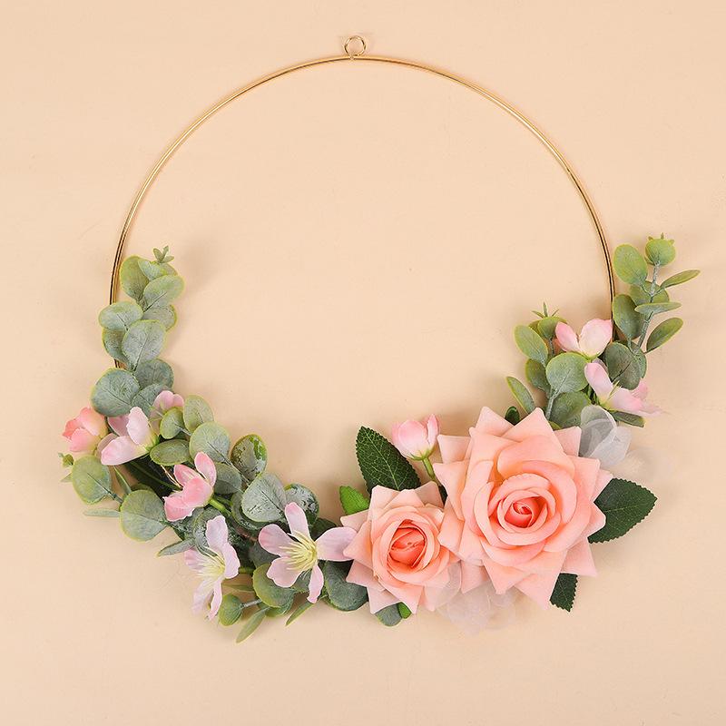 1Pc Simulation Artificial Flower Bud Green Plant Wedding Handheld Wreath, for Wedding Dress Accessories