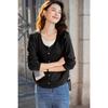 Mokana Women's Faux Two-Piece Long-Sleeve Knit Top