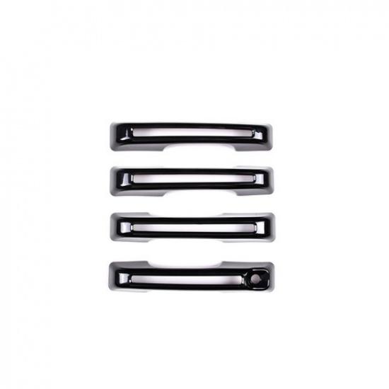 Glossy ABS Black Side 4 Door Handles Trims Cover Fit For FORD Maverick +