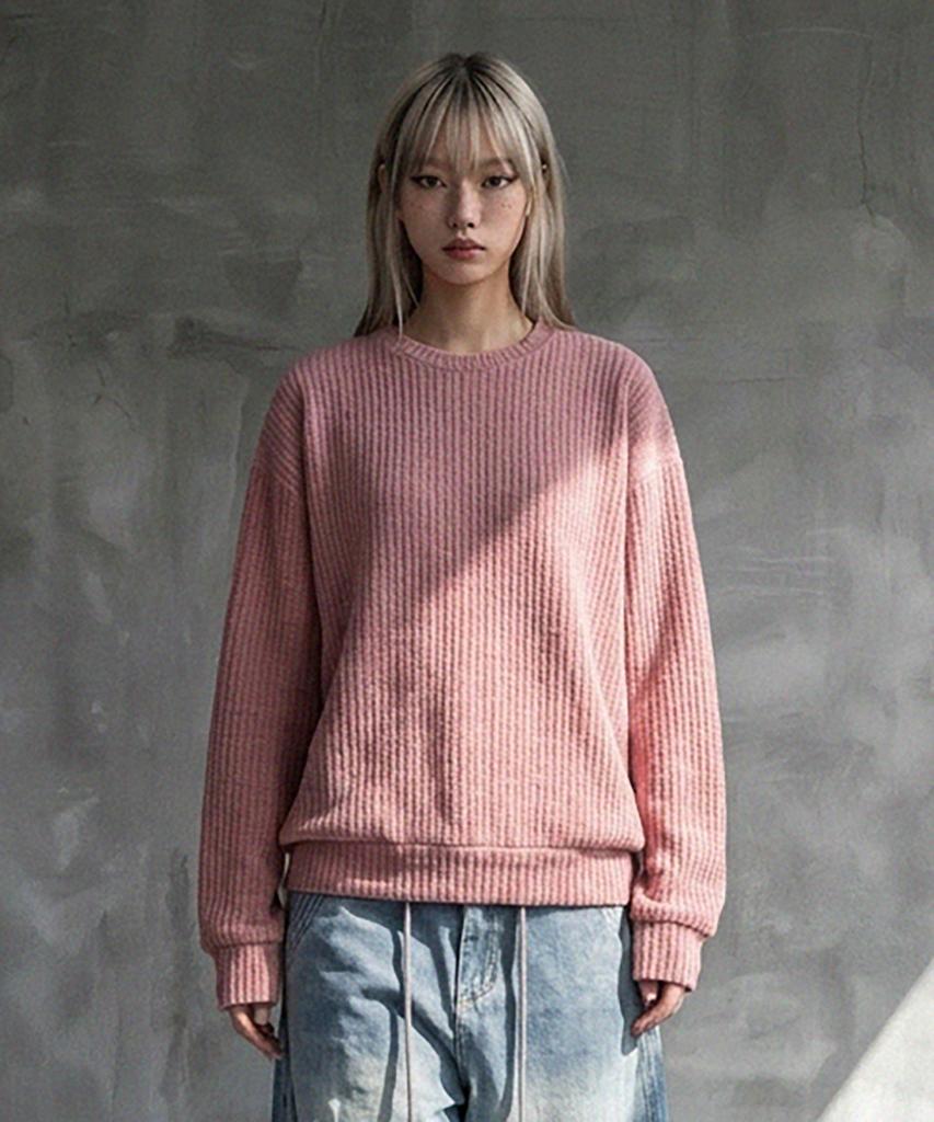 LXT Soft Velour Corduroy Sweatshirt [Pink]