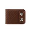 New Men's Embossed Bifold Wallet with Magnetic Buckle, Large Capacity and Multi-Card Slots