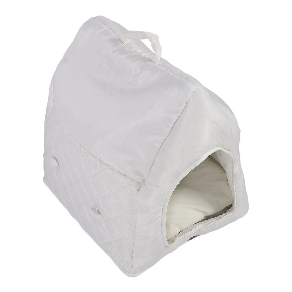 Four Ssons Pet House with Constant Temperature Hting Pad Detachable Washable Cover 35C to 55C Soft Overht Prevention Auto Power Off Cat Cave