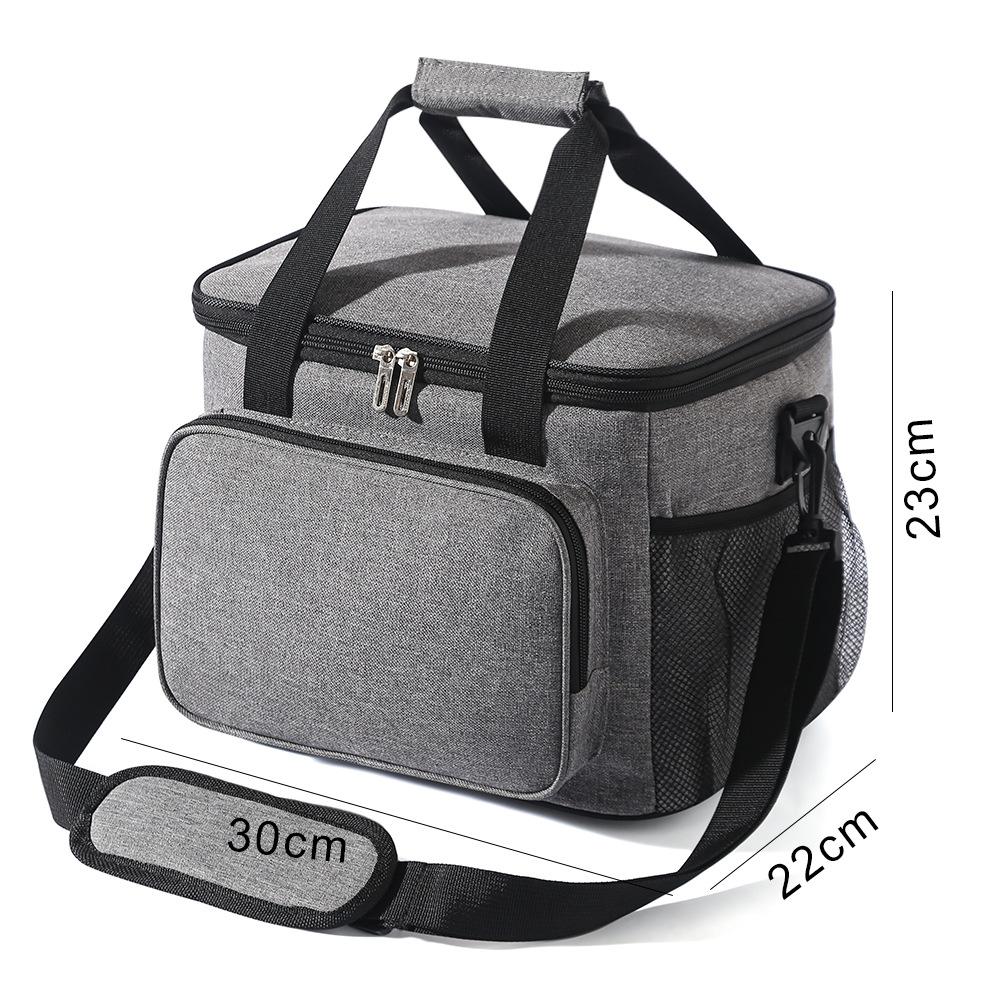 15/27L Insulated Lunch Bag Large Portable Waterproof Picnic Bag Leak-Proof Thickened Handheld Shoulder Outdoor Lunch Bag