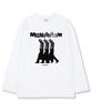 MIDNIGHT12AM Workman Oversized Long Sleeve T-Shirt White (Ribbed Cuffs Selectable)