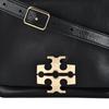 Tory Burch Charlie Iconic Logo Leather Shoulder Bag Women Shoulder Bag Black 178048-002