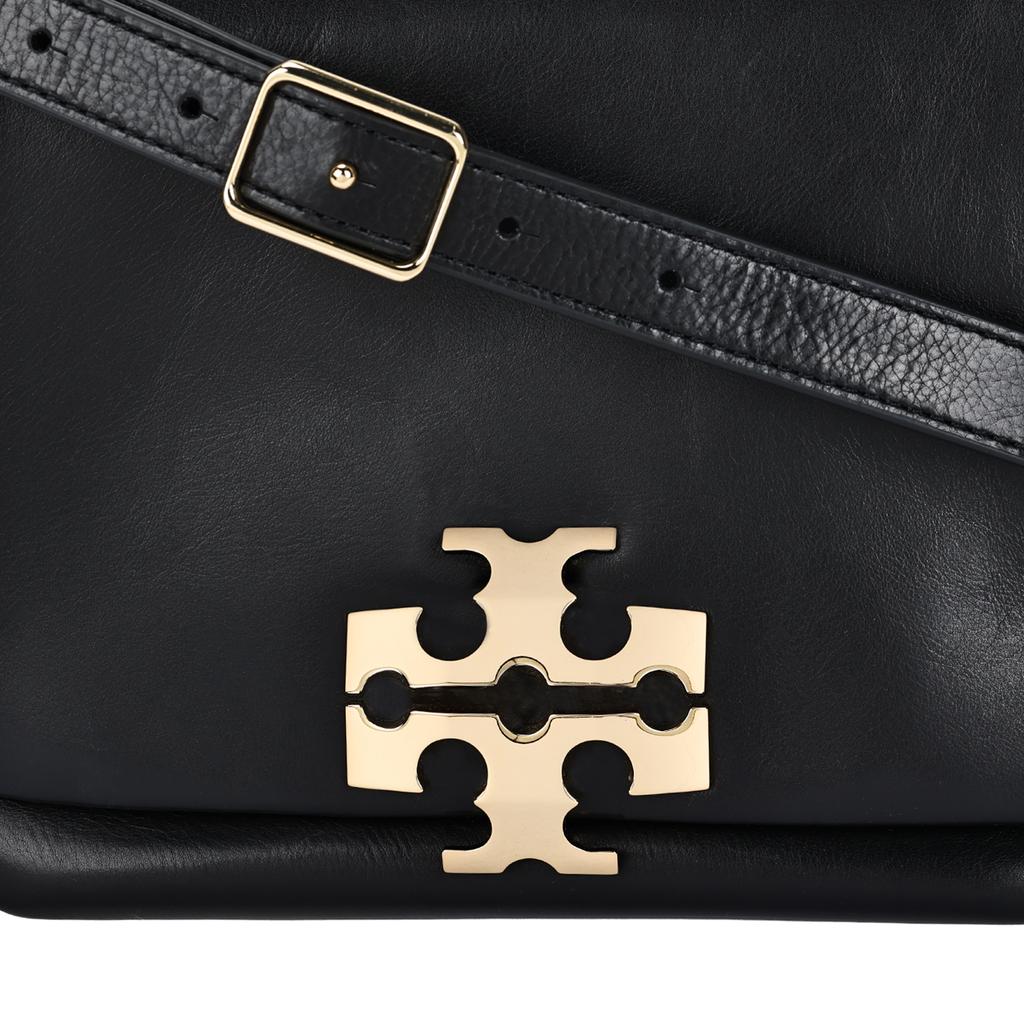 Tory Burch Charlie Iconic Logo Leather Shoulder Bag Women Shoulder Bag Black 178048-002