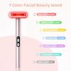 Face-Massager, Red Light Therapy for Face, 7 Colors Led Face Wand Light Therapy Facial Massager Tool