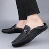 Genuine Leather Slip-on Mocassin Breathable Casual Loafers Soft Comfort Man Walking Shoes Flats Brand Men Dress Shoes