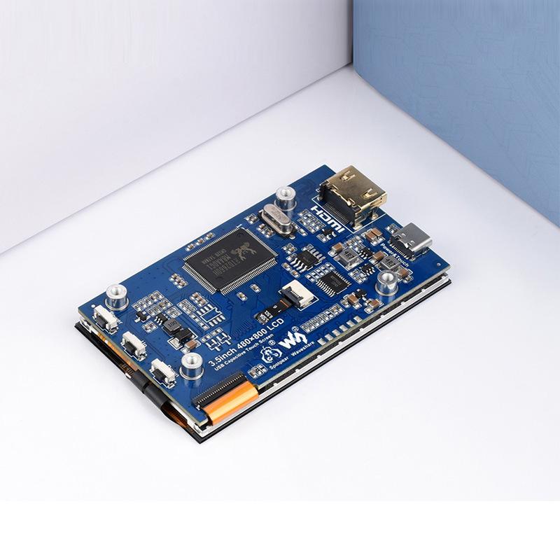 3,5-Zoll Raspberry Pi HDMI IPS Touchscreen, 480x800, Einstellbare Helligkeit