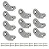 Stainless Steel Corner Brace Set L Shaped Brackets Heavy Duty Corner Brackets Simple Install for Secure Wood Joining