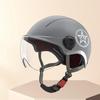 Golden Bell 3C Certified Unisex Electric Vehicle & Motorcycle Half Helmet with Sunscreen Protection