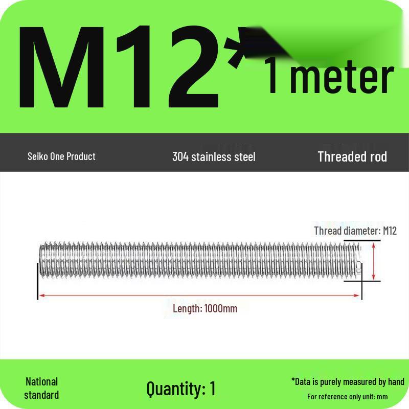 Stainless Steel Full Threaded Rod Bolt M5-M42