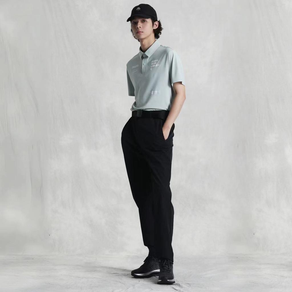 Kappa Gara Series Color Block Cool And Breathable Skin-Friendly Short Sleeve Polo Shirt Men Tops Gravel-Green K0E32PD43-3125