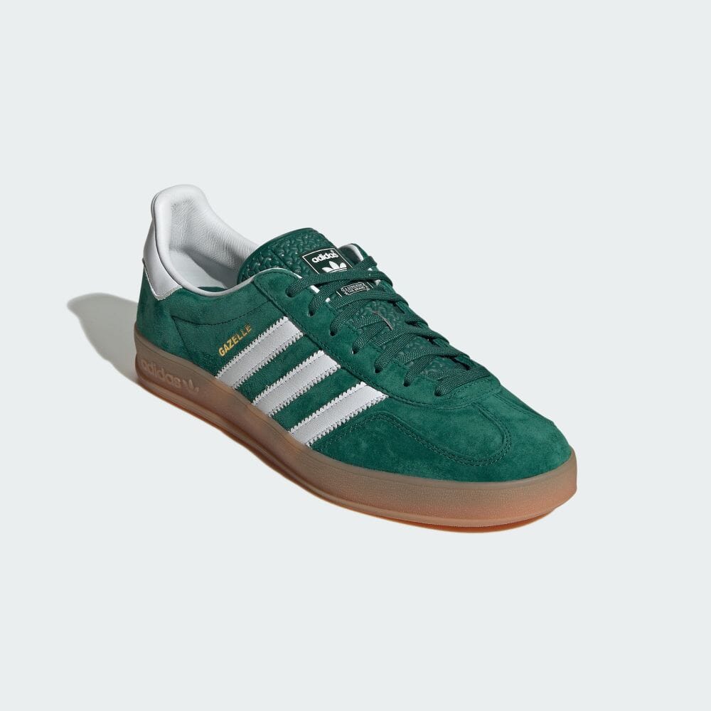 Adidas GAZELLE INDOOR College Green Sneakers ORIGINALS Unisex IG1596 College Green / Footwear White / Gum