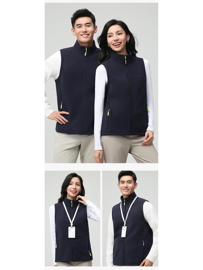 DJI Custom Logo Polar Fleece Vest - Winter Corporate Team Workwear Vest