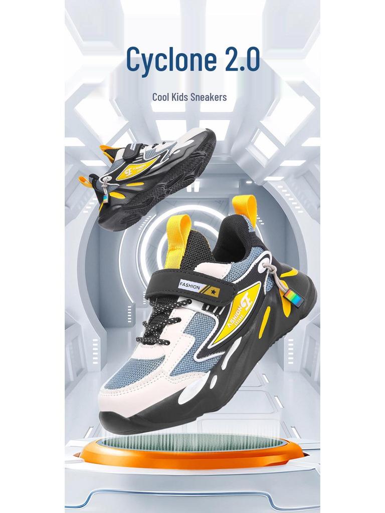 Andningsbara Halkfria Läder Löparskor för Pojkar för Vår och Höst