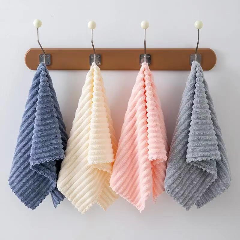 Candy Velvet Quick-Dry Soft Face Towel - Water Absorption & Gift-Ready Strip Design