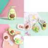 Cute Avocado Fruit Toy Handheld Fan Usb Rechargeable Lighted Makeup Mirror Mini Fan Customized