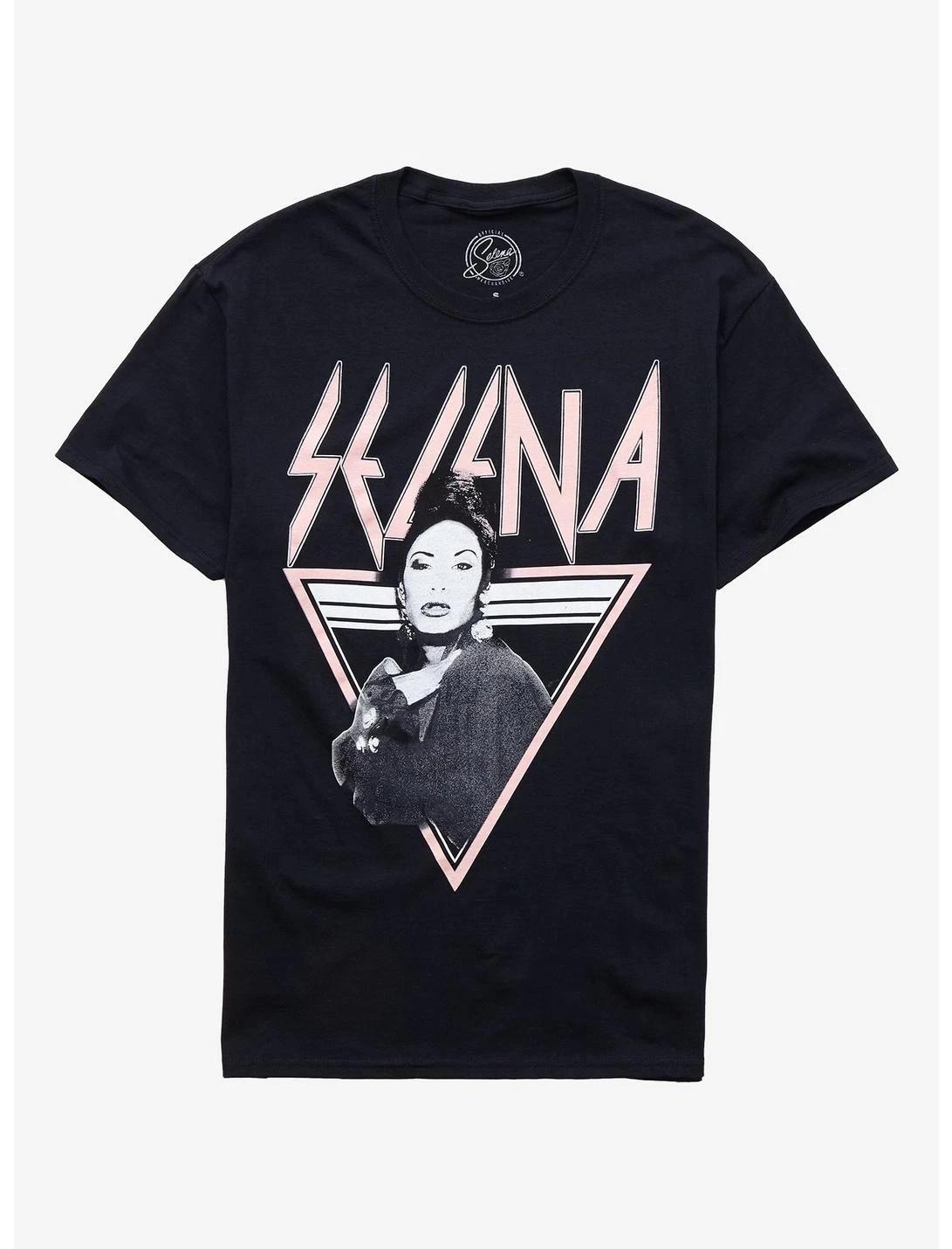 

Selena Triangle Portrait Graphic 100% Cotton T-shirt Mens Tees Top New 4XL