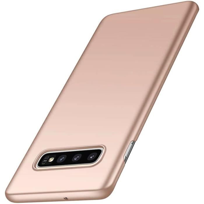 Coque de Protection - PROSHOP - Souple - Doré - Silicone Ultra-mince - Pour Samsung Galaxy S10 Plus