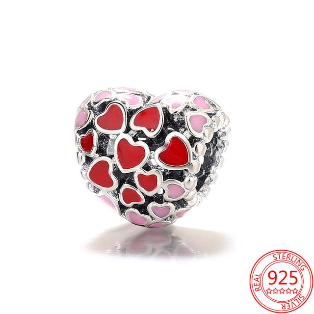 Authentic S925 Sterling Silver Love You Mom Infinite Heart Charm Fit Fashion 3mm Bracelet Diy 925 Silver Jewelry Girls Gifts
