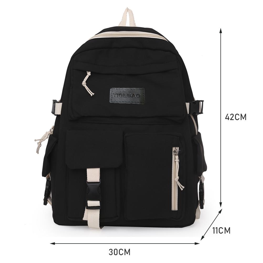 Canvas Damen Rucksack Schüler Schultaschen für Mädchen Teenager Niedlicher Multi-Taschen Schultasche Rucksack Handtaschen Laptop Rucksack