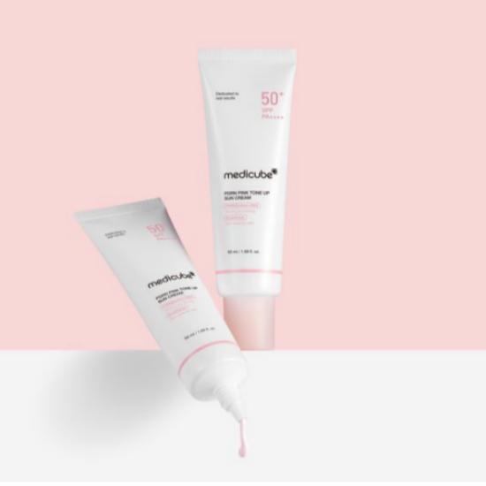 MediCube PDRN Pink Tone-Up Sunscreen 50ml + Free 20ml