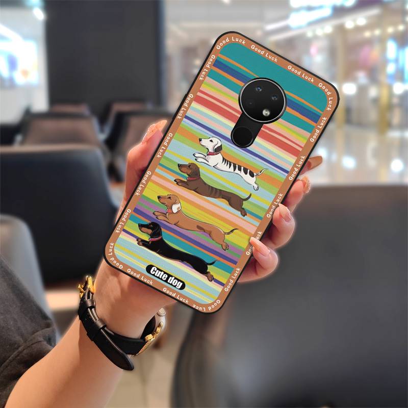 Dirt-resistant Durable Phone Case For Nokia 6.2/7.2 Silicone Anti-knock Graffiti Anti-dust Cartoon Phone Pouch Soft Case