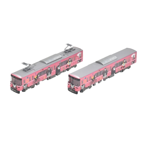 

Железнодорожная коллекция Tetsuro Kumamoto Electric Railway Серия 03 Обертка Кумамон Набор из 2 вагонов Материалы для диорамы