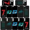 Phone Case for Samsung Galaxy S25 S23 S22 S24 Ultra FE A05 A06 A15 A16 A36 A37 A35 A54 A55 A56 A57 A25 A26 A53 A17 No63 F1 Number Funda No 63 23 Cover