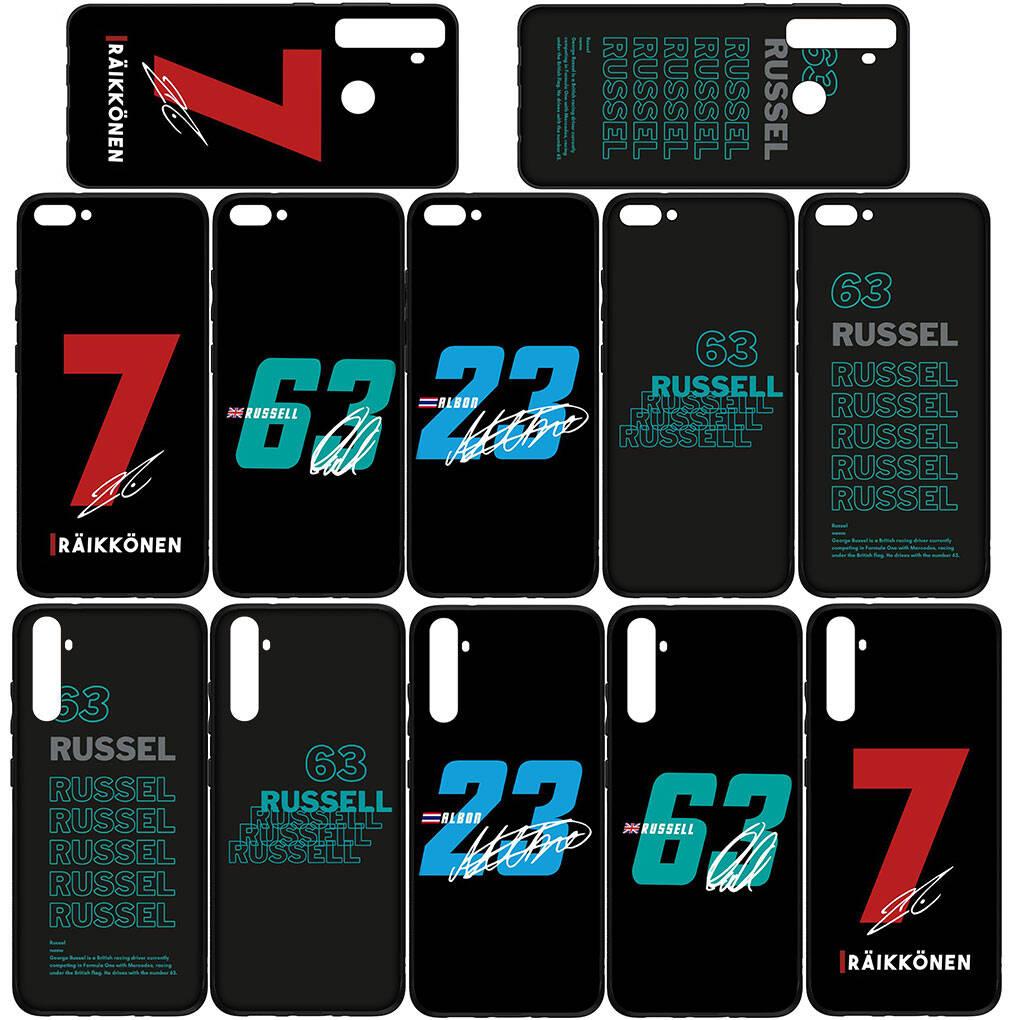 Phone Case for Samsung Galaxy S25 S23 S22 S24 Ultra FE A05 A06 A15 A16 A36 A37 A35 A54 A55 A56 A57 A25 A26 A53 A17 No63 F1 Number Funda No 63 23 Cover