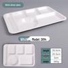 A5 Melamine Divided Fast Food Tray