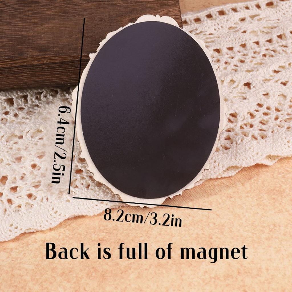 Vintage Style Oval Decorative Frame with Cat Portrait Print Classic Baroque Resin Photo Frame for Home Wall Decor Display