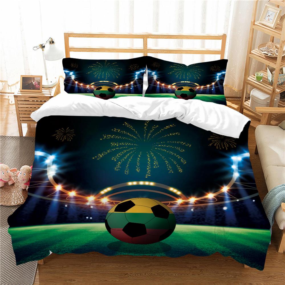 Football Bedding Cover Soccer Duvet Cover Highly Quilt Cover Queen King Size Bedding Teen Boy Man Soft Bedding Set