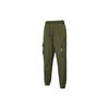Knitted Sweatpants Men's Olive Green Moderate Cuffed Pants 534975-94
